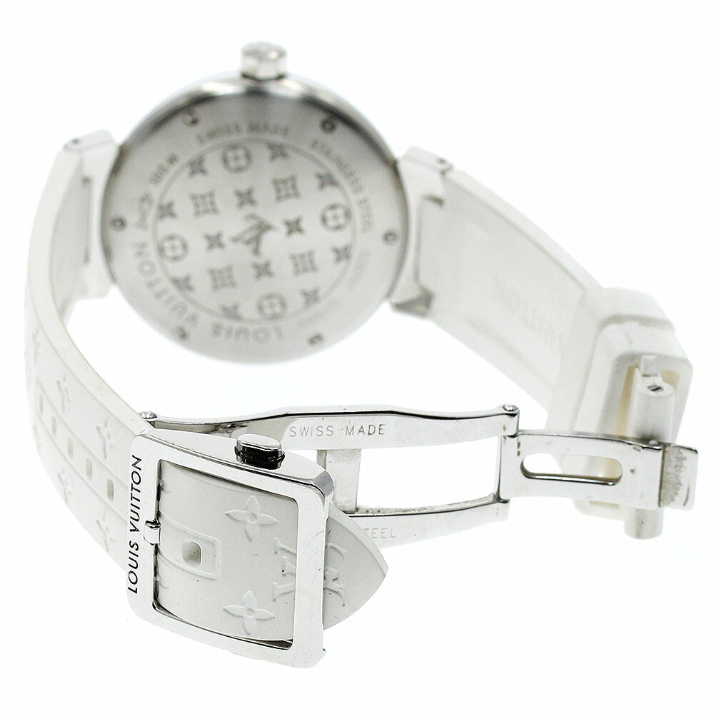 LOUIS VUITTON Q13M2 Tambour Attraction Heart Diamond Quartz Women's Watch with Box and Warranty