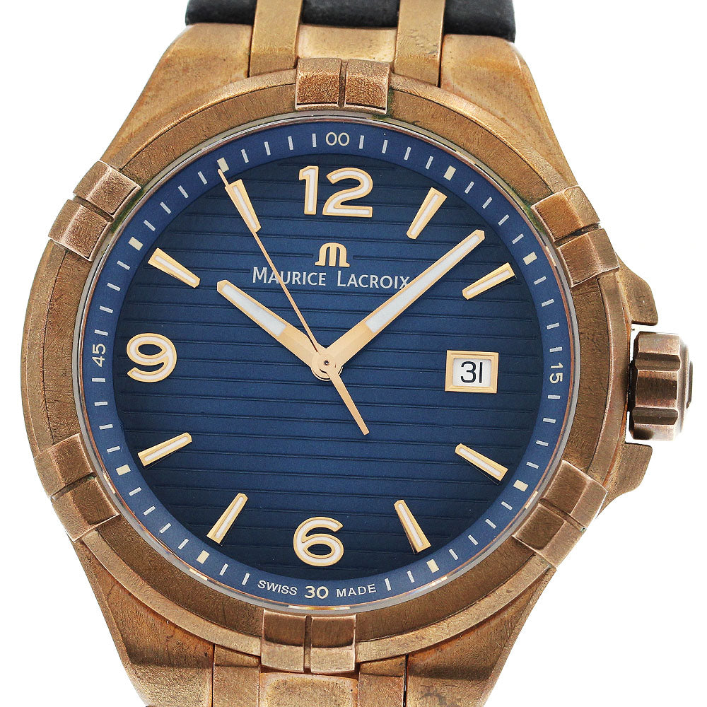 MAURICE LACROIX AI1028-BRZ01-420-1 Icon Bronze Limited Edition (500 pieces worldwide) Date Quartz Men's Watch with Warranty Card