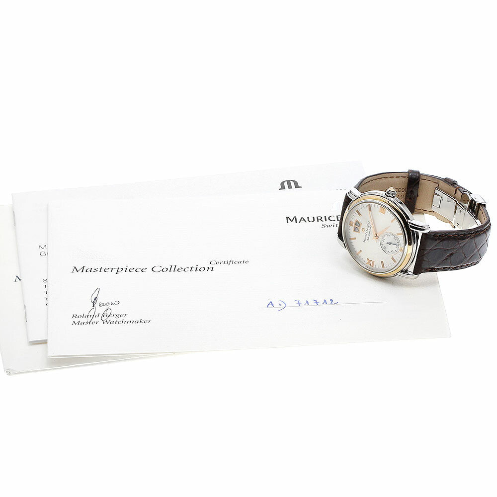 MAURICE LACROIX AD71712 Masterpiece Grand Guich Date Small Seconds Automatic Men's Watch