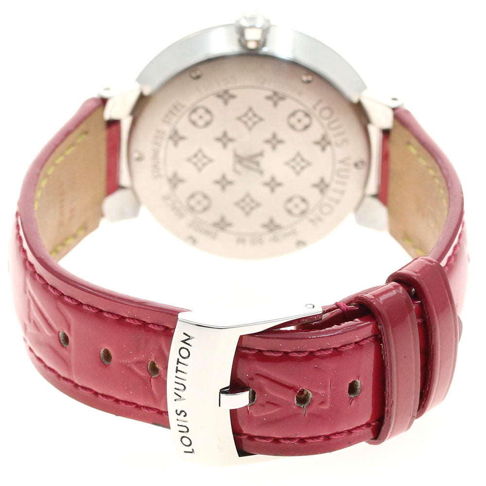 LOUIS VUITTON Q1G09 Tambour Coeur V MM 8P Diamond Quartz Women's Watch (Good Condition)