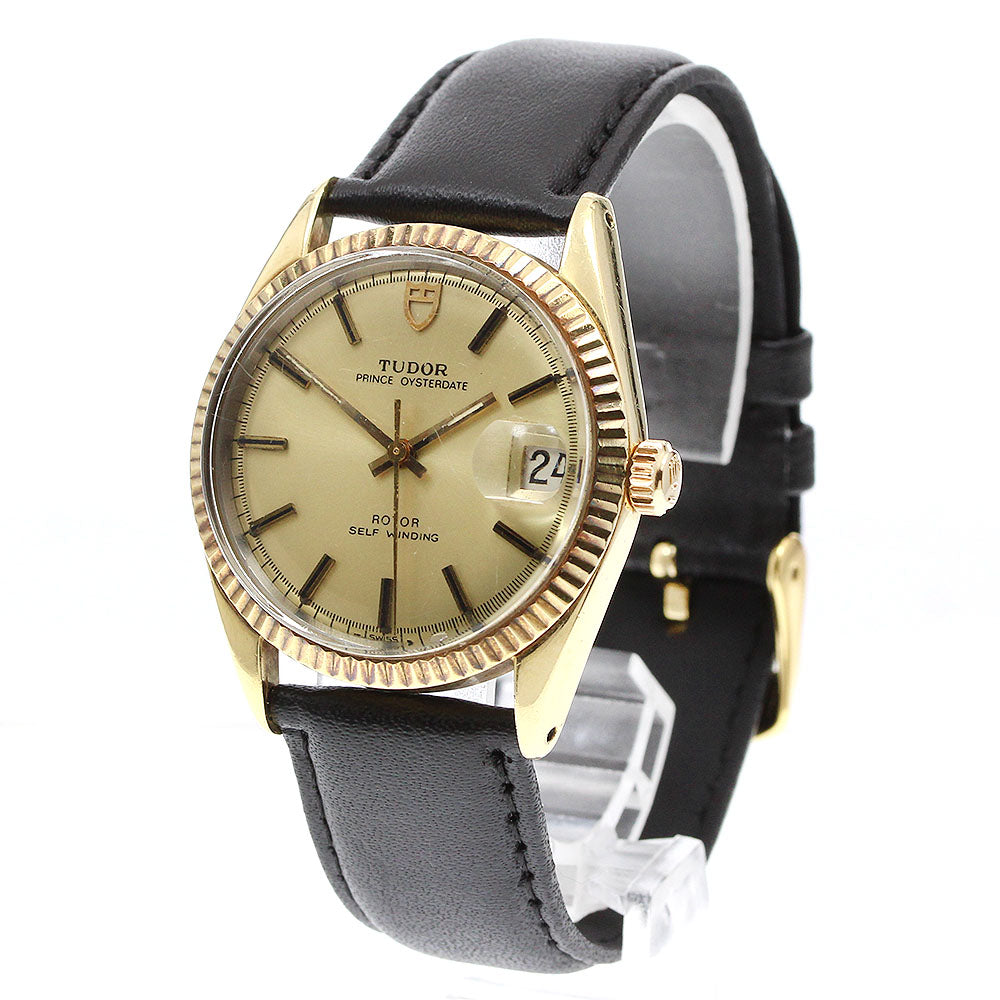 TUDOR 90715 Prince Oysterdate YG Bezel Automatic Boys' Watch