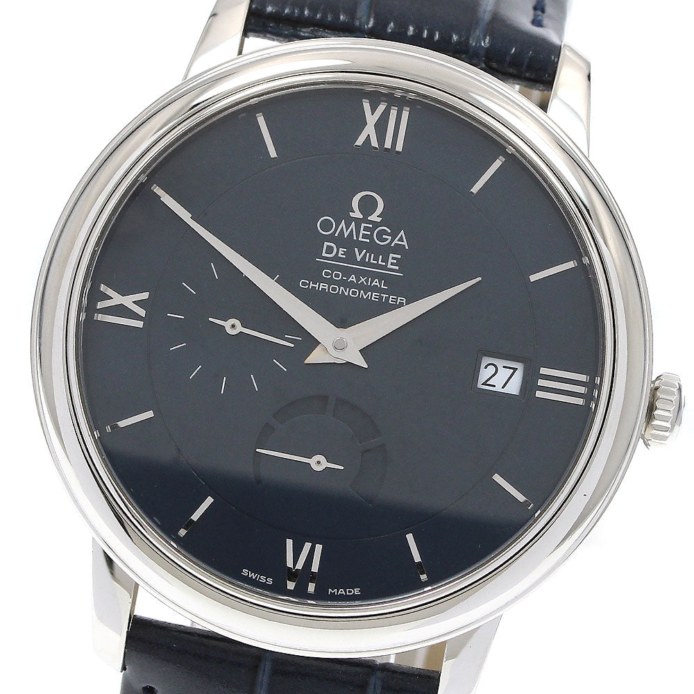 OMEGA 424.13.40.21.03.001 De Ville Prestige Power Reserve Automatic Men's Watch (Good Condition)