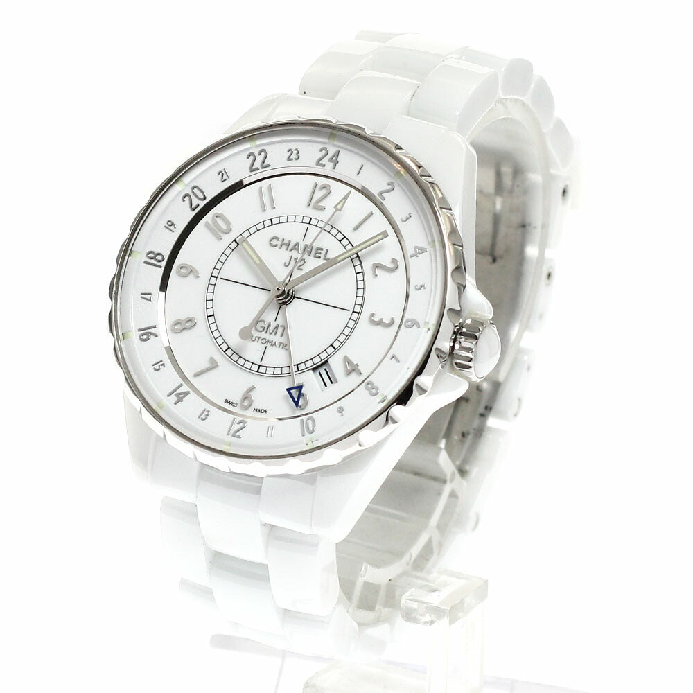 CHANEL H3103 J12 38MM GMT Automatic Men's Watch Excellent Condition with Warranty Card