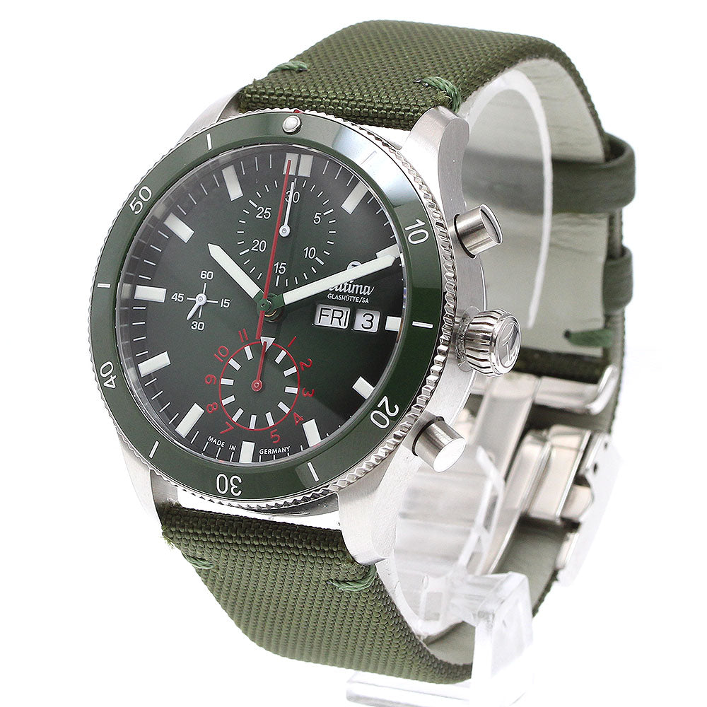 TUTIMA 6406-03 Grand Flieger Airport Chronograph Day-Date Automatic Men's Watch - Excellent Condition