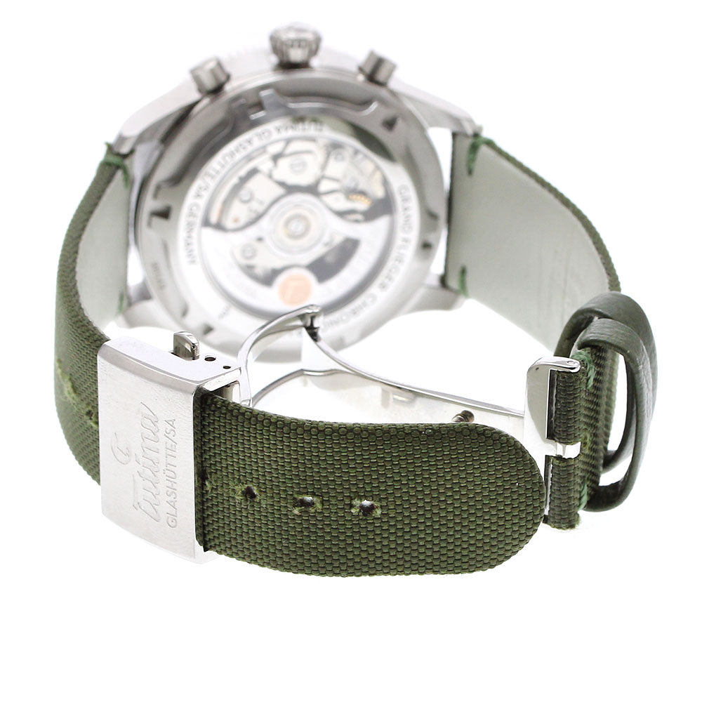 TUTIMA 6406-03 Grand Flieger Airport Chronograph Day-Date Automatic Men's Watch - Excellent Condition