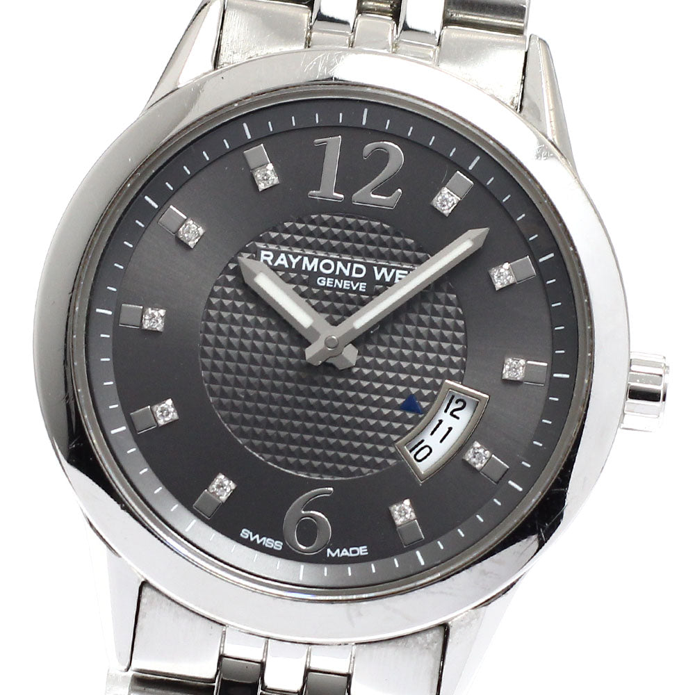 RAYMOND WEIL 5670-ST-05645 Freelancer Date 10P Diamond Quartz Women's Watch
