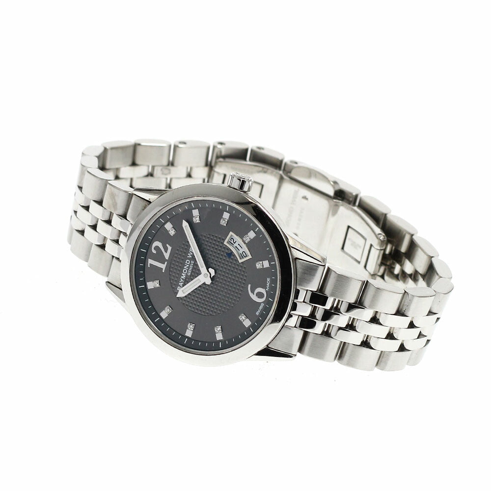 RAYMOND WEIL 5670-ST-05645 Freelancer Date 10P Diamond Quartz Women's Watch