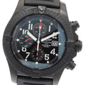 BREITLING M13370 Super Avenger Black Steel Chronograph Automatic Men's Watch