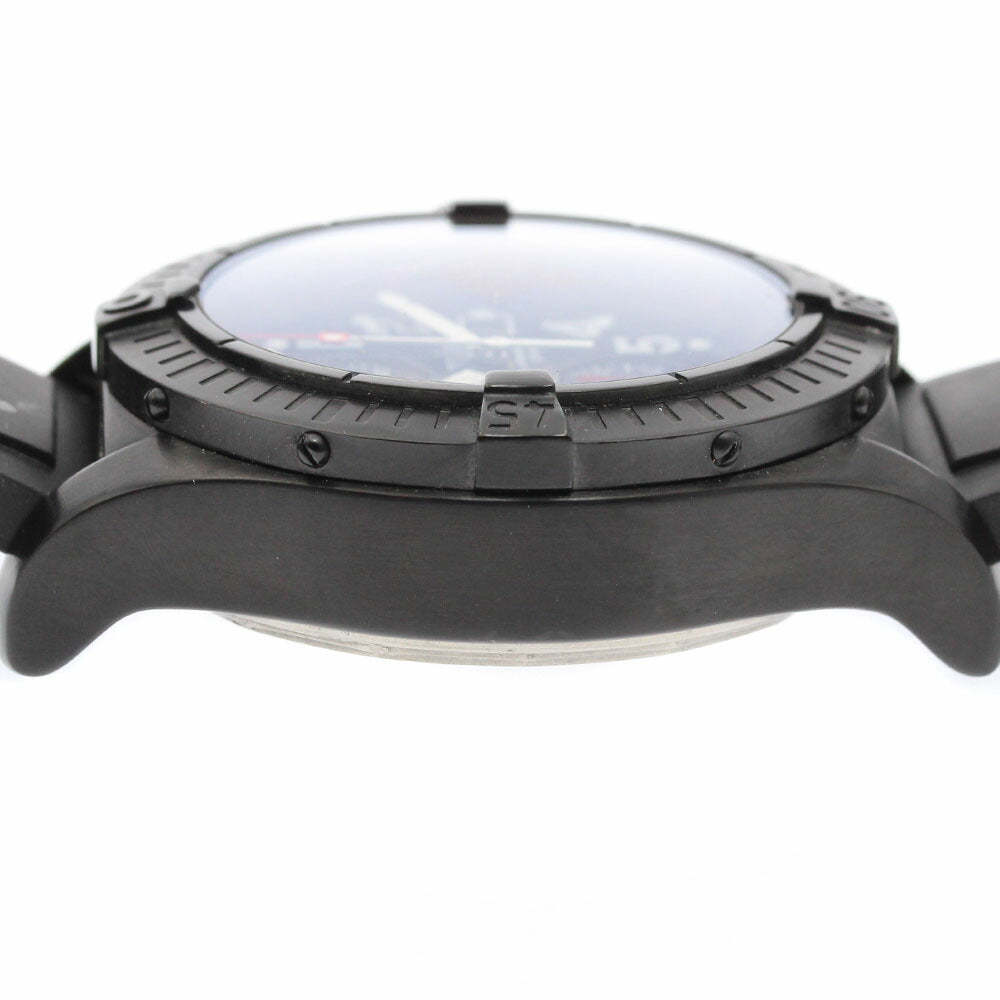BREITLING M13370 Super Avenger Black Steel Chronograph Automatic Men's Watch