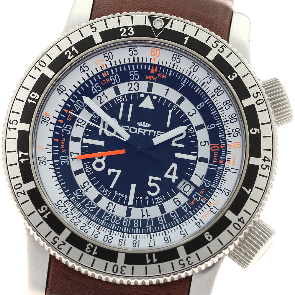FORTIS 666.10.148 B-47 Calculator Date Automatic Men's Watch Excellent Condition with Warranty.