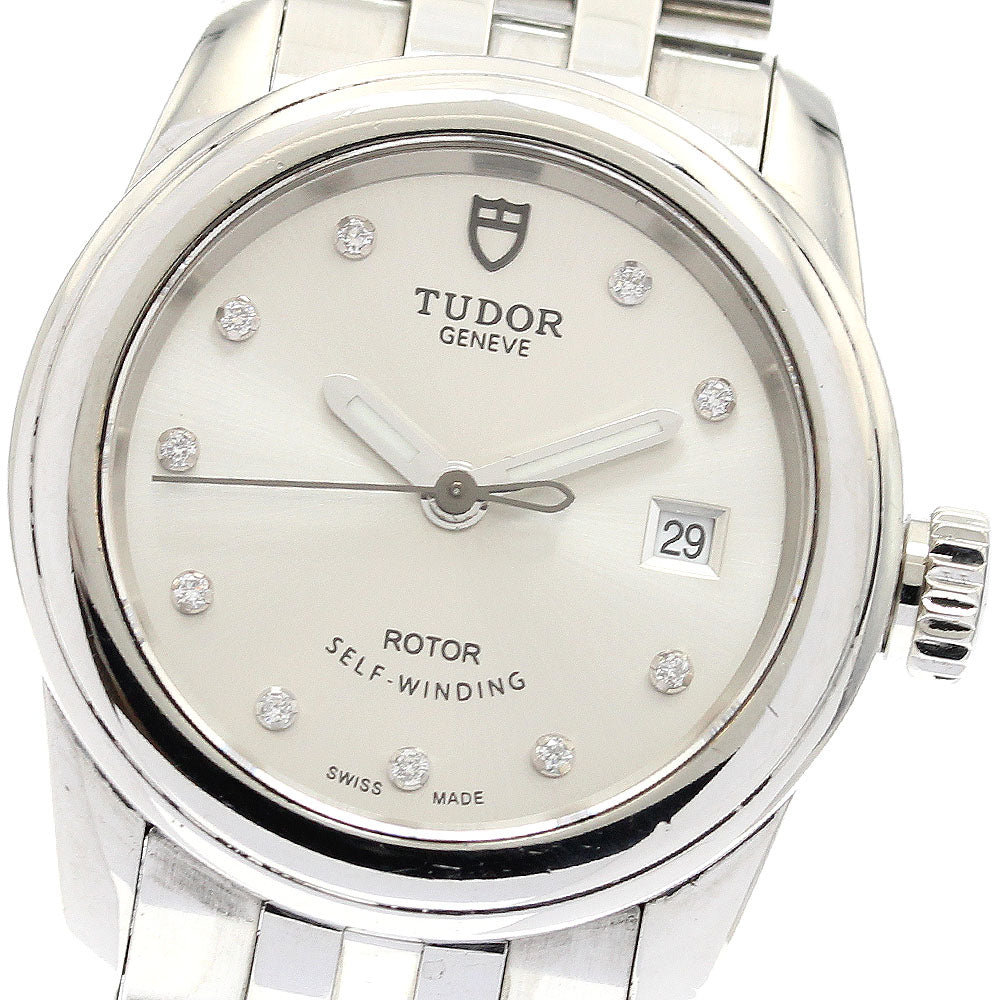 TUDOR 51000 Glamour Date 10P Diamond Automatic Ladies Watch with Warranty