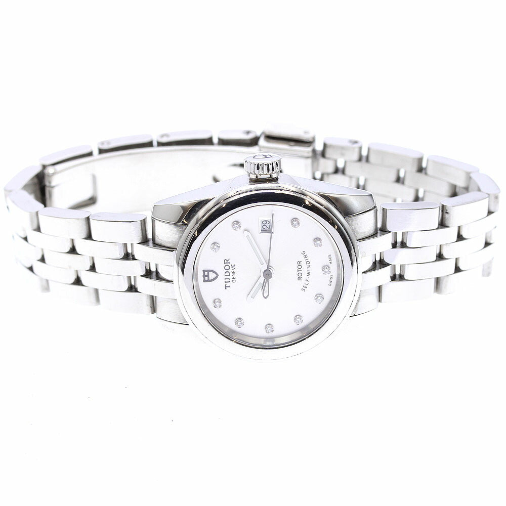 TUDOR 51000 Glamour Date 10P Diamond Automatic Ladies Watch with Warranty