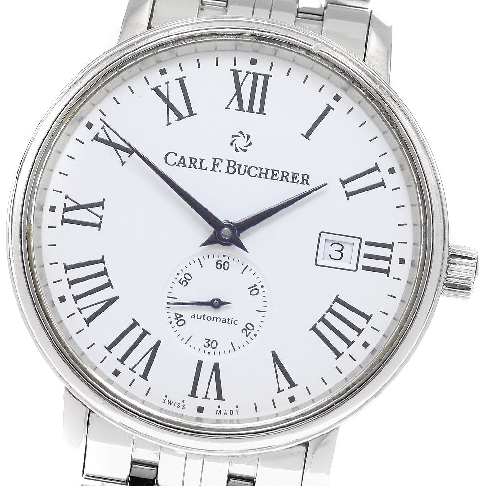 CARL F.BUCHERER 00.10321.08.21.21 Adamavi Small Seconds Cal.260-1 Automatic Men's Watch Excellent Condition