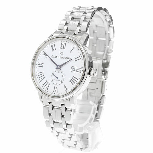 CARL F.BUCHERER 00.10321.08.21.21 Adamavi Small Seconds Cal.260-1 Automatic Men's Watch Excellent Condition