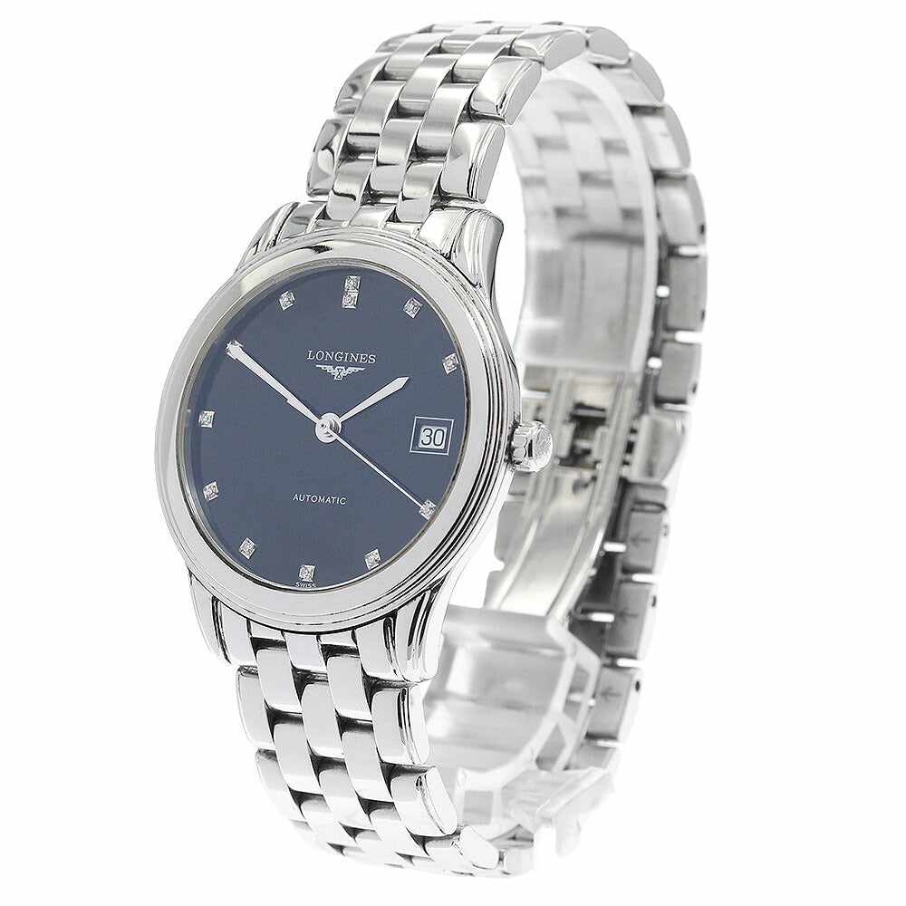 LONGINES L4.774.4 Flagship Date 12P Diamond Automatic Men's Watch