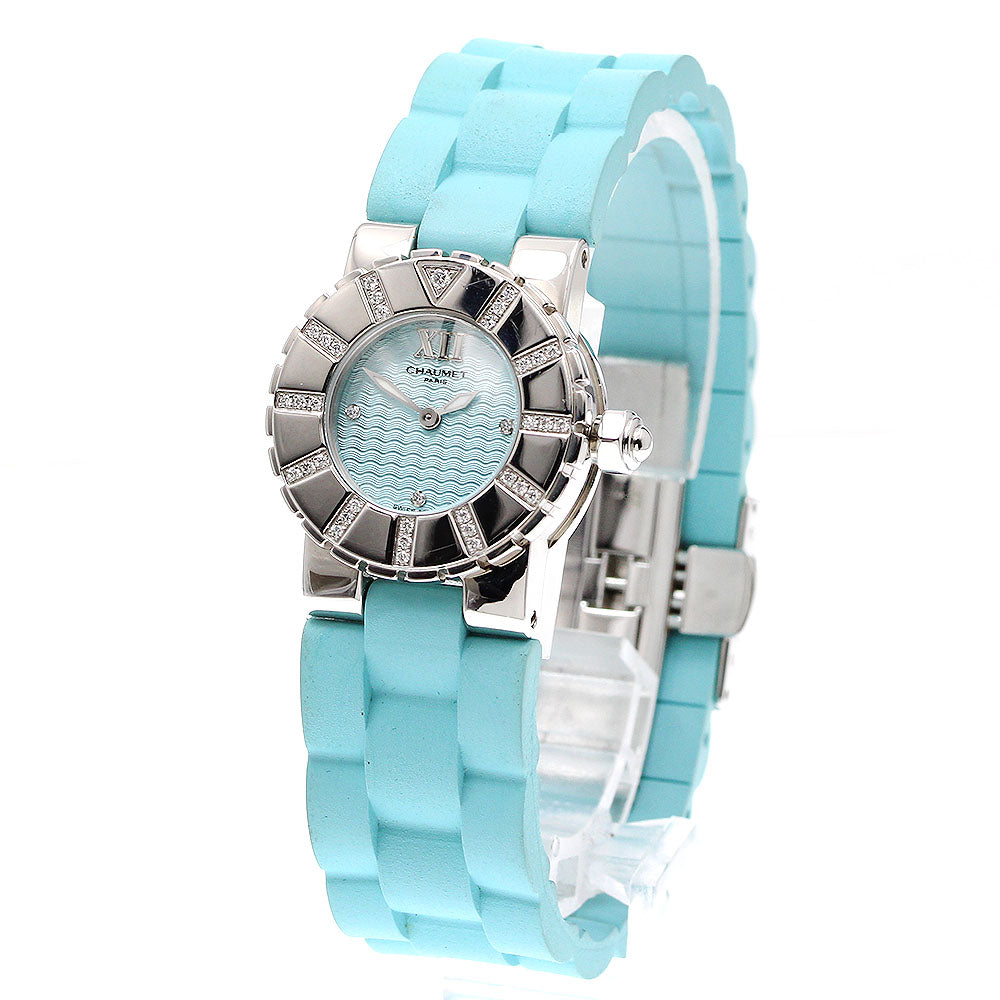 Chaumet W06209-24A Class One Bezel Diamond Quartz Ladies Watch with Warranty