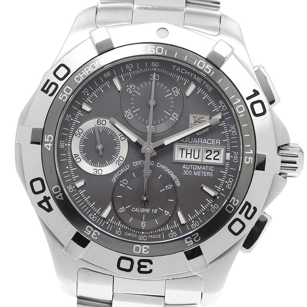 TAG Heuer CAF5011 Aquaracer Caliber 16 Day-Date Chronograph Automatic Men's Watch (Good Condition)