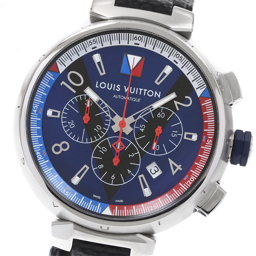 LOUIS VUITTON Q1A61 Tambour Regatta Automatic Chronograph Self-winding Men's Watch