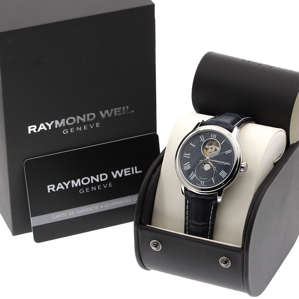 RAYMOND WEIL 2240-STC-J0508 Maestro Japan Limited Edition Moon Phase Automatic Men's Watch Excellent Condition with Box and Warranty Card