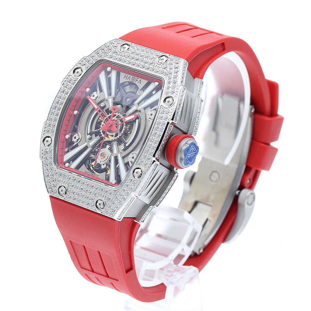 HAOFA 1907L Mechanical Crystal Bezel Automatic Men's Watch Excellent Condition with Box