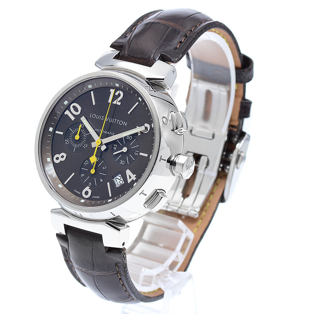 LOUIS VUITTON Q1121 Tambour Date Chronograph Automatic Men's Watch