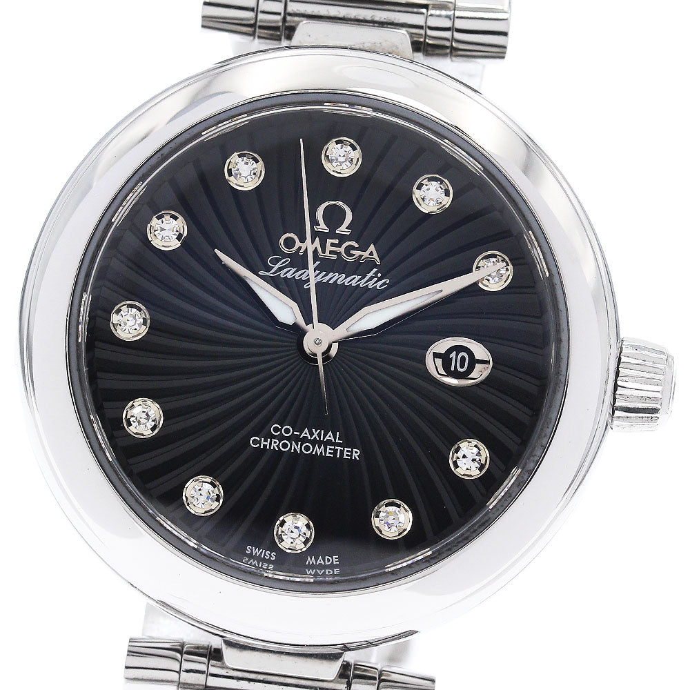 OMEGA 425.30.34.20.56.001 De Ville Ladymatic Co-Axial 11-Diamond Automatic Ladies Watch with Warranty