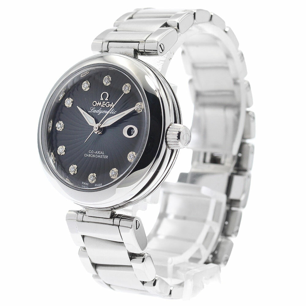 OMEGA 425.30.34.20.56.001 De Ville Ladymatic Co-Axial 11-Diamond Automatic Ladies Watch with Warranty