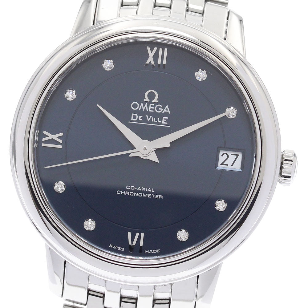 OMEGA 424.10.33.20.53.001 De Ville Prestige 8P Diamond Date Co-Axial Automatic Ladies Watch with Warranty