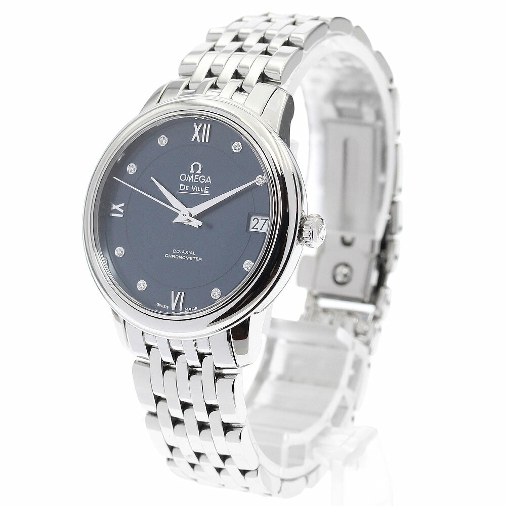 OMEGA 424.10.33.20.53.001 De Ville Prestige 8P Diamond Date Co-Axial Automatic Ladies Watch with Warranty