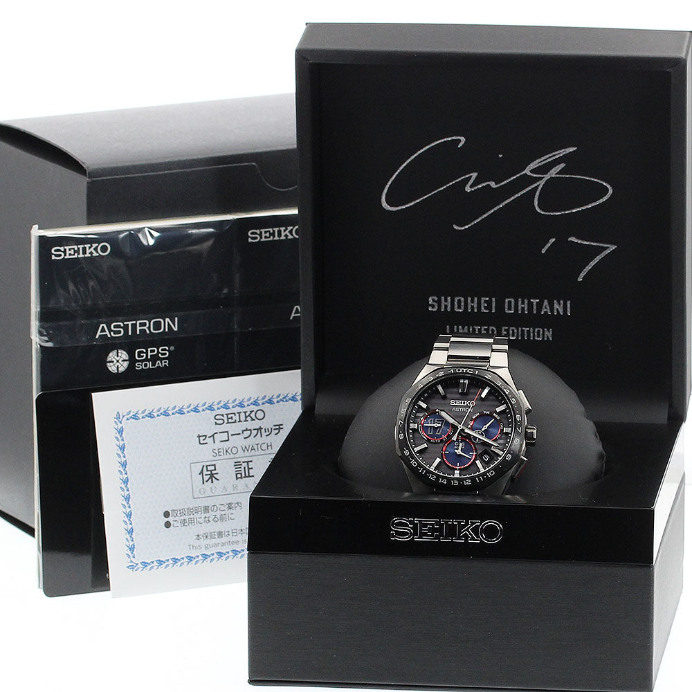 SEIKO SBXC141/5X53-0CF0 Astron Shohei Ohtani 2023 Chronograph Limited Edition of 1700 in Japan Solar Powered Radio Controlled Men's Watch with Box and Warranty.