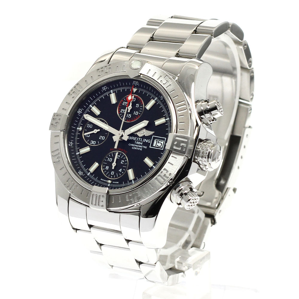 BREITLING A13381 Avenger II Date Chronograph Automatic Men's Watch Excellent Condition with Box and Warranty Card