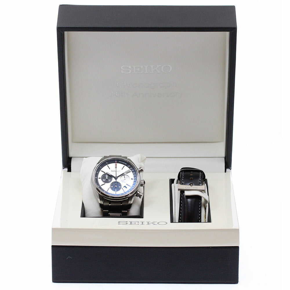 SEIKO SDGZ013/8R48-00C0 Brightz Japanese Chronograph 50th Anniversary Limited Edition (500 pieces) Automatic Men's Watch with Inner Box