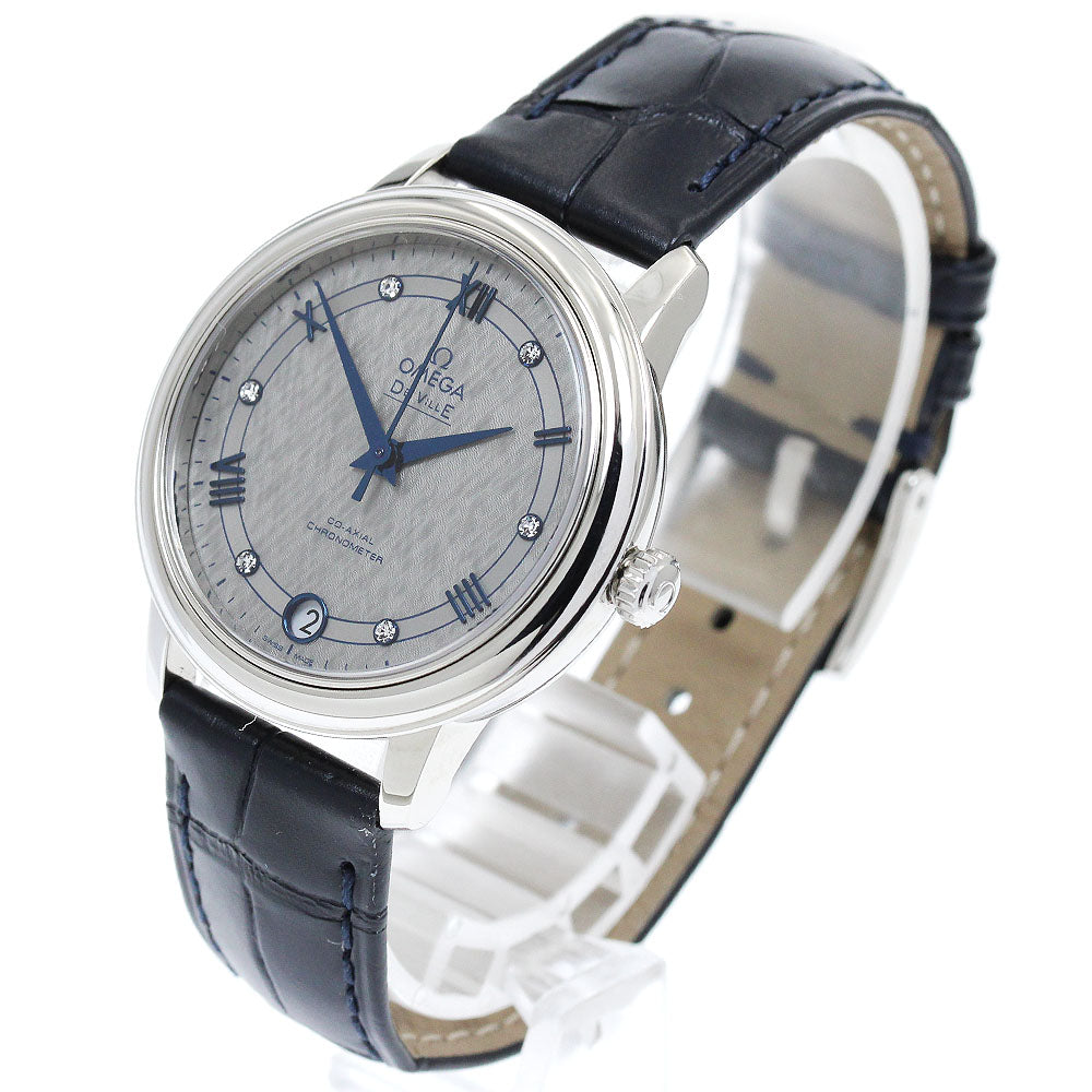 OMEGA 424.13.33.20.56.002 De Ville Prestige 6P Diamond Automatic Ladies Watch Excellent Condition