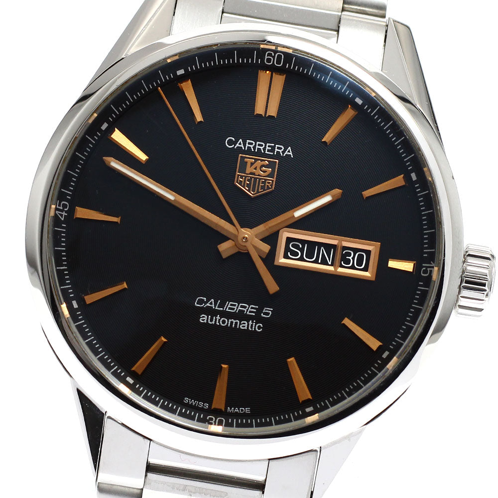 TAG Heuer WAR201C-1 Carrera Caliber 5 Day-Date Automatic Men's Watch Excellent Condition with Warranty.
