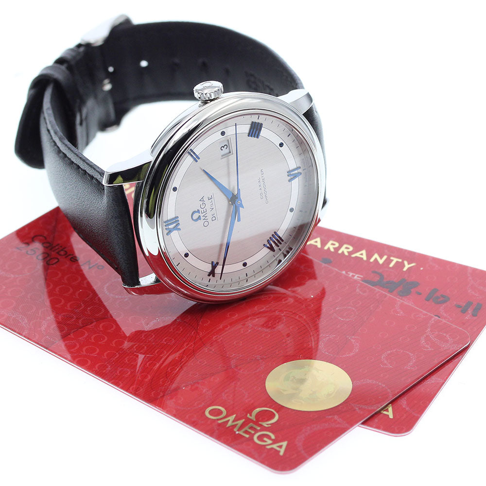 OMEGA 424.13.40.20.02.003 De Ville Prestige Co-Axial Automatic Men's Watch Excellent Condition with Warranty.
