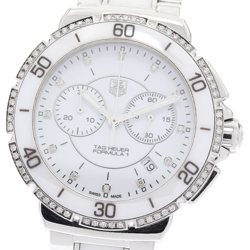 TAG Heuer CAH1213.BA0863 Formula 1 Chronograph Diamond Quartz Men's Watch (Good Condition)
