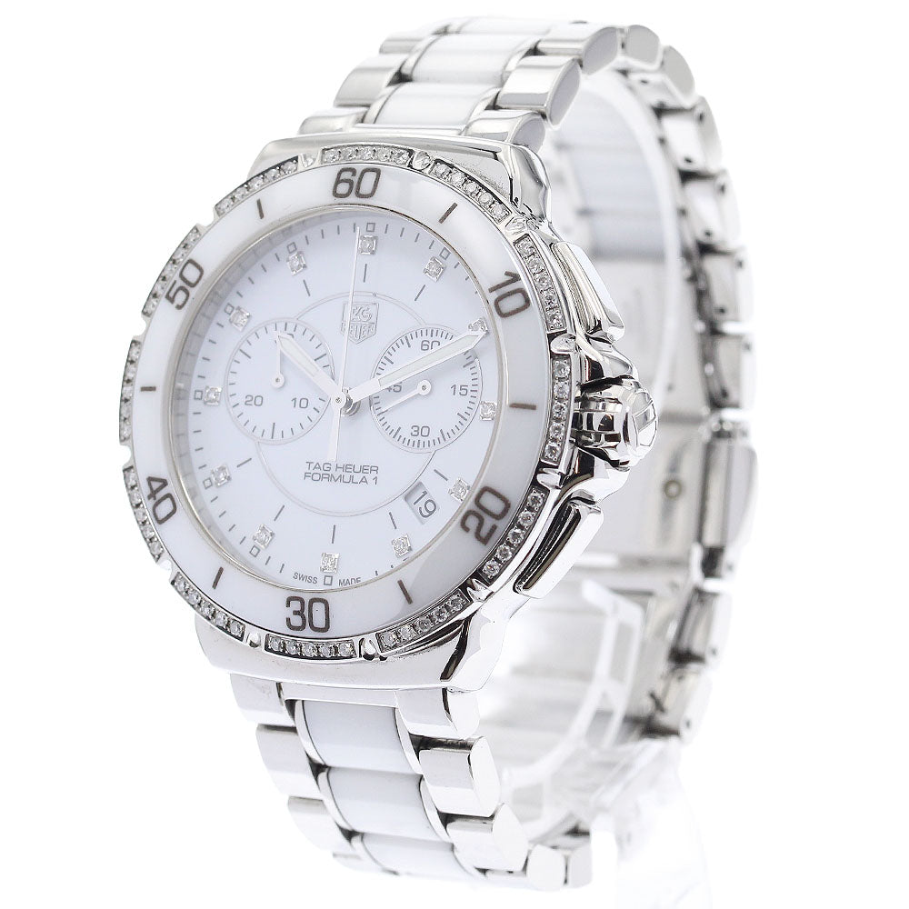 TAG Heuer CAH1213.BA0863 Formula 1 Chronograph Diamond Quartz Men's Watch (Good Condition)