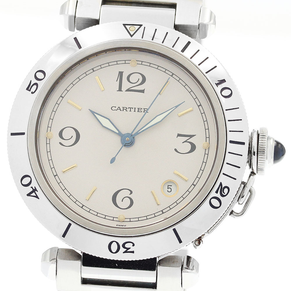 CARTIER W3100655 Pasha 38mm Date Automatic Men's Watch with Warranty