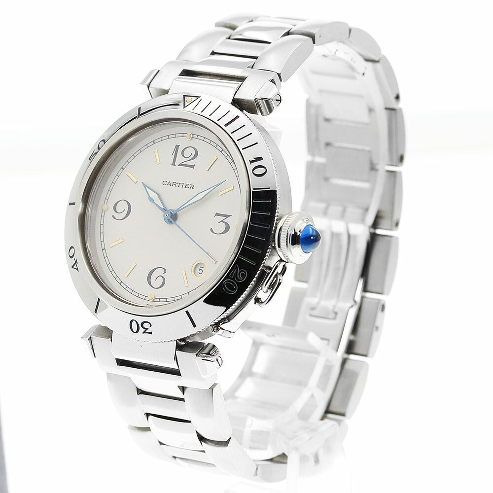 CARTIER W3100655 Pasha 38mm Date Automatic Men's Watch with Warranty