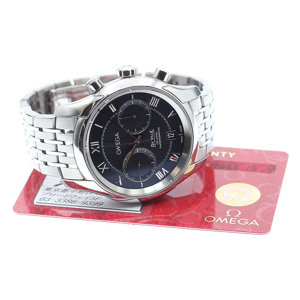 OMEGA 431.10.42.51.01.001 De Ville Co-Axial Chronograph Automatic Men's Watch with Warranty