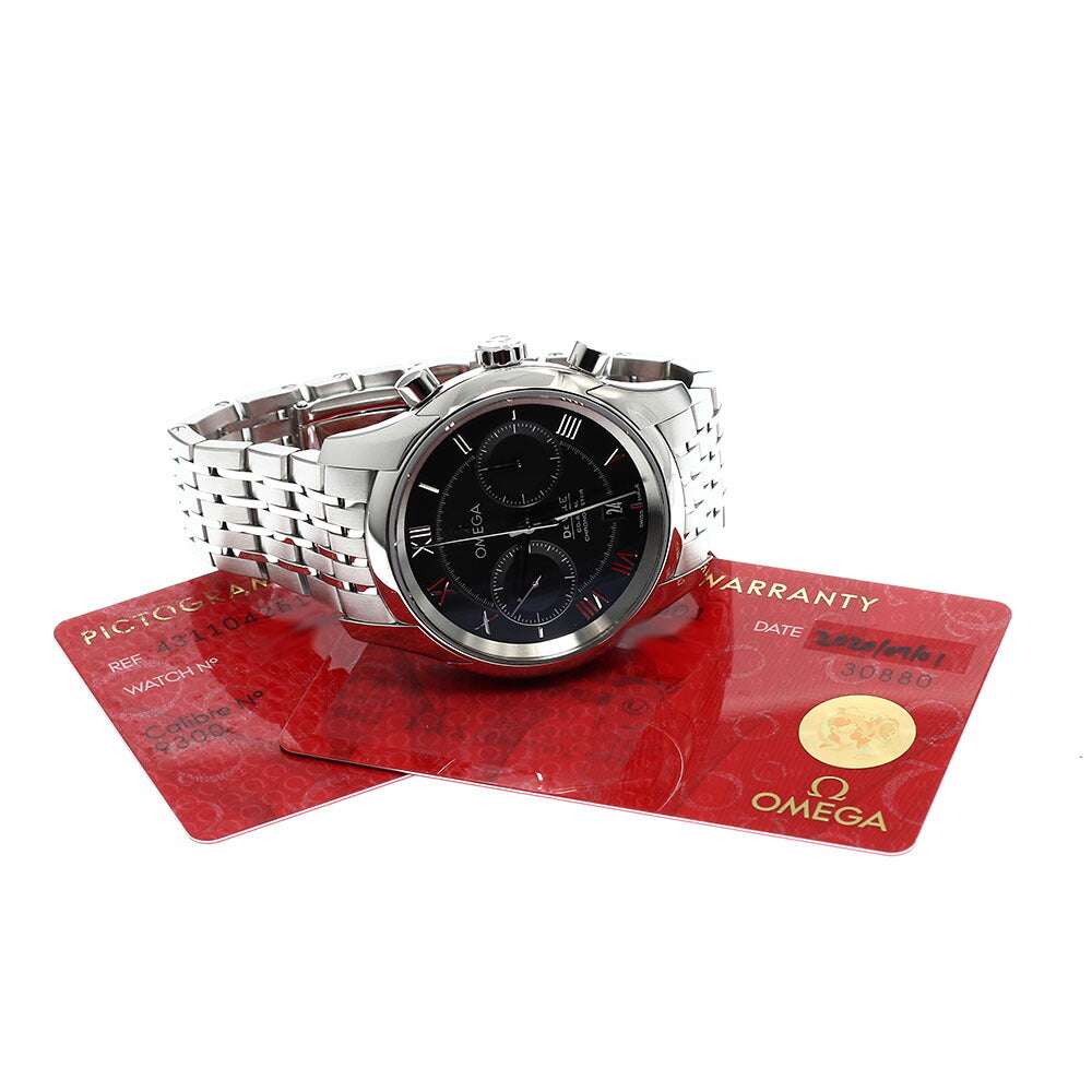OMEGA 431.10.42.51.01.001 De Ville Co-Axial Chronograph Automatic Men's Watch Excellent Condition with Warranty.