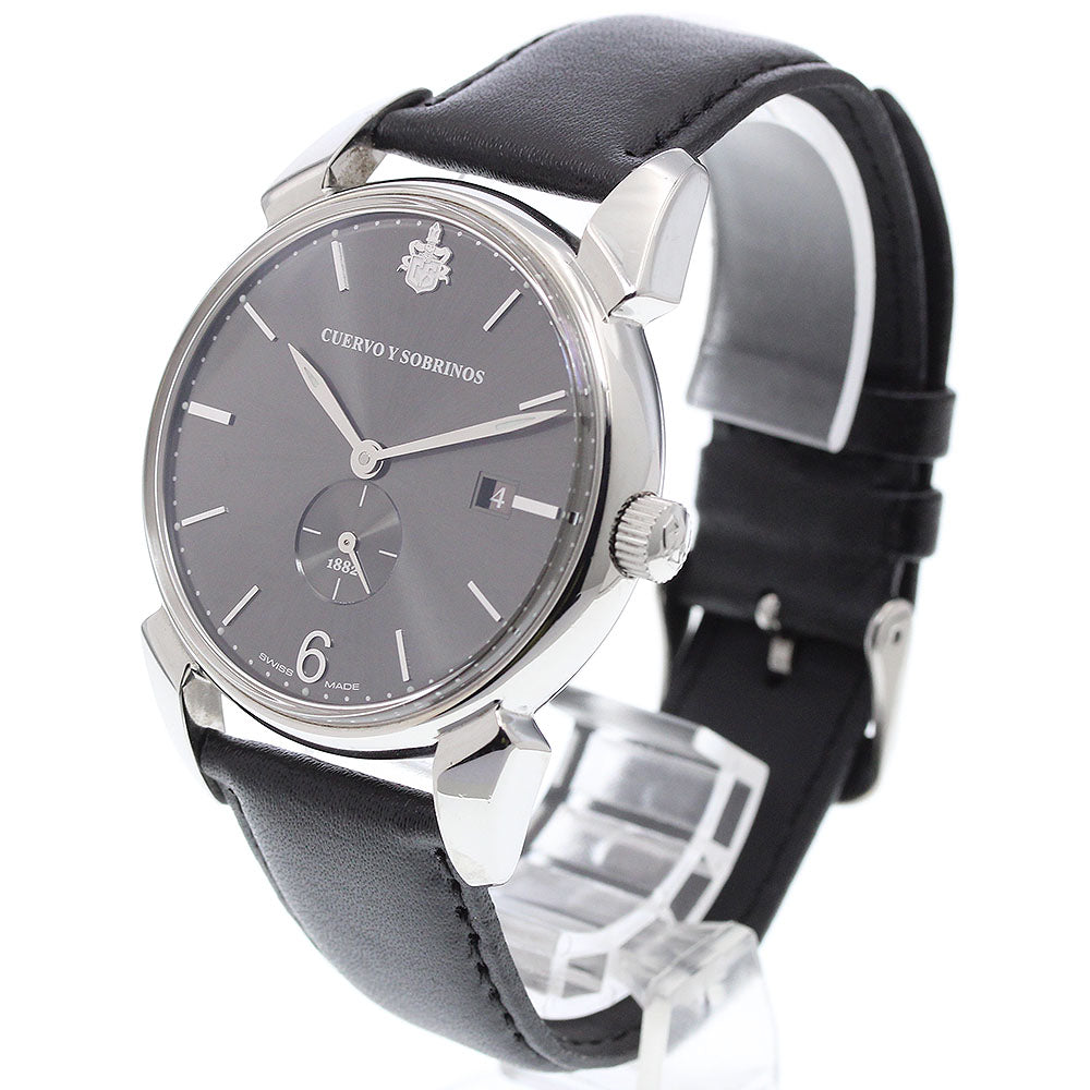 CUERVO Y SOBRINOS 3195-GS Historiador Date Small Seconds Automatic Men's Watch with Warranty