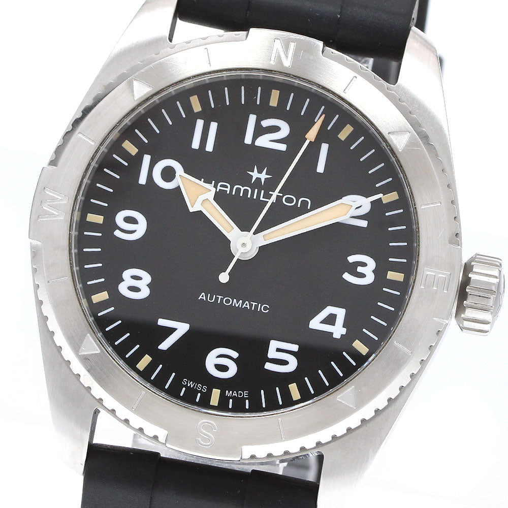 HAMILTON H702250 Khaki Field Expedition Automatic Men's Watch Excellent Condition with Box and Warranty Card