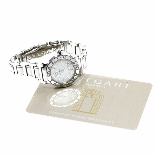 BVLGARI BBL26S Bulgari Date Quartz Ladies Watch Excellent Condition with Warranty Card
