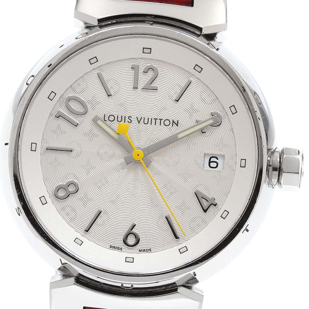 LOUIS VUITTON Q1313 Tambour Hologram Date Quartz Ladies Watch