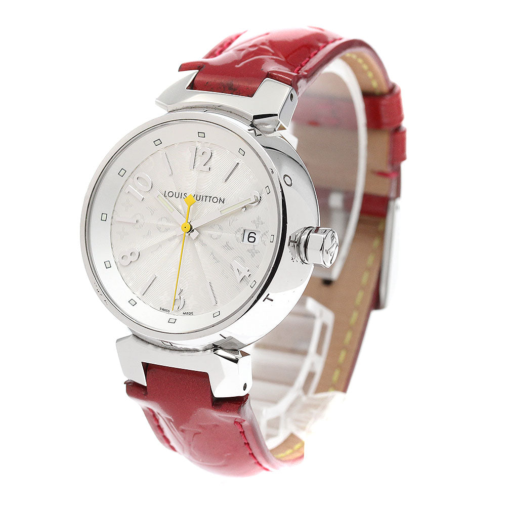 LOUIS VUITTON Q1313 Tambour Hologram Date Quartz Ladies Watch