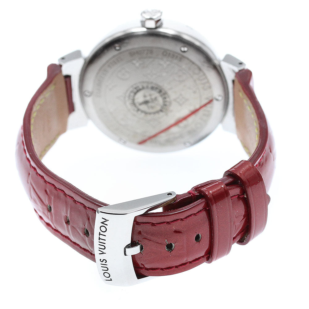LOUIS VUITTON Q1313 Tambour Hologram Date Quartz Ladies Watch
