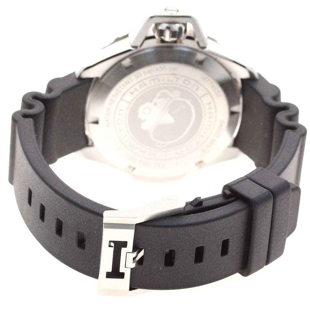 HAMILTON H77455330 Khaki Navy Open Water Automatic Men's Watch Excellent Condition with Warranty.