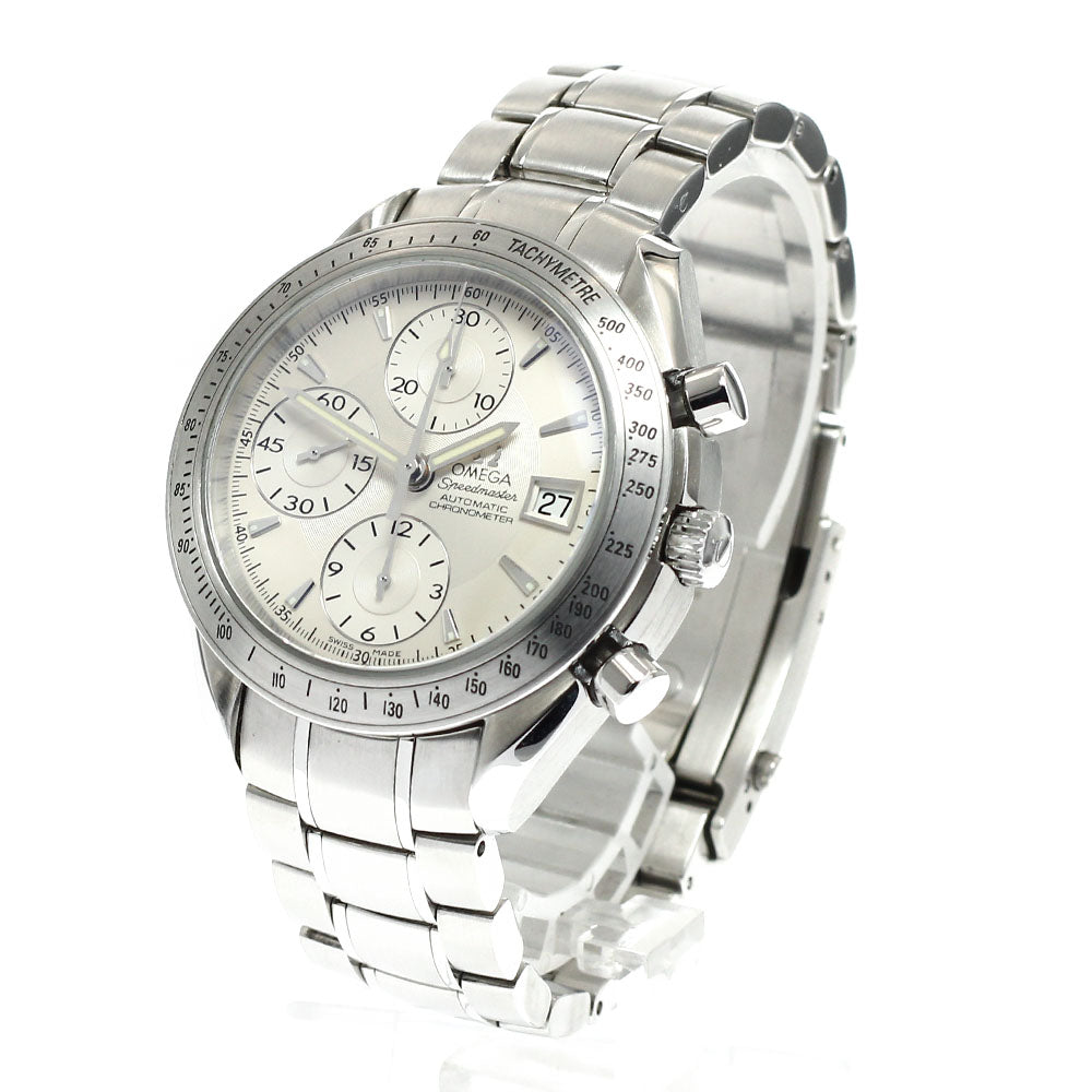 OMEGA 3211.30 Speedmaster Date Chronograph Automatic Men's Watch Excellent Condition with Warranty Card