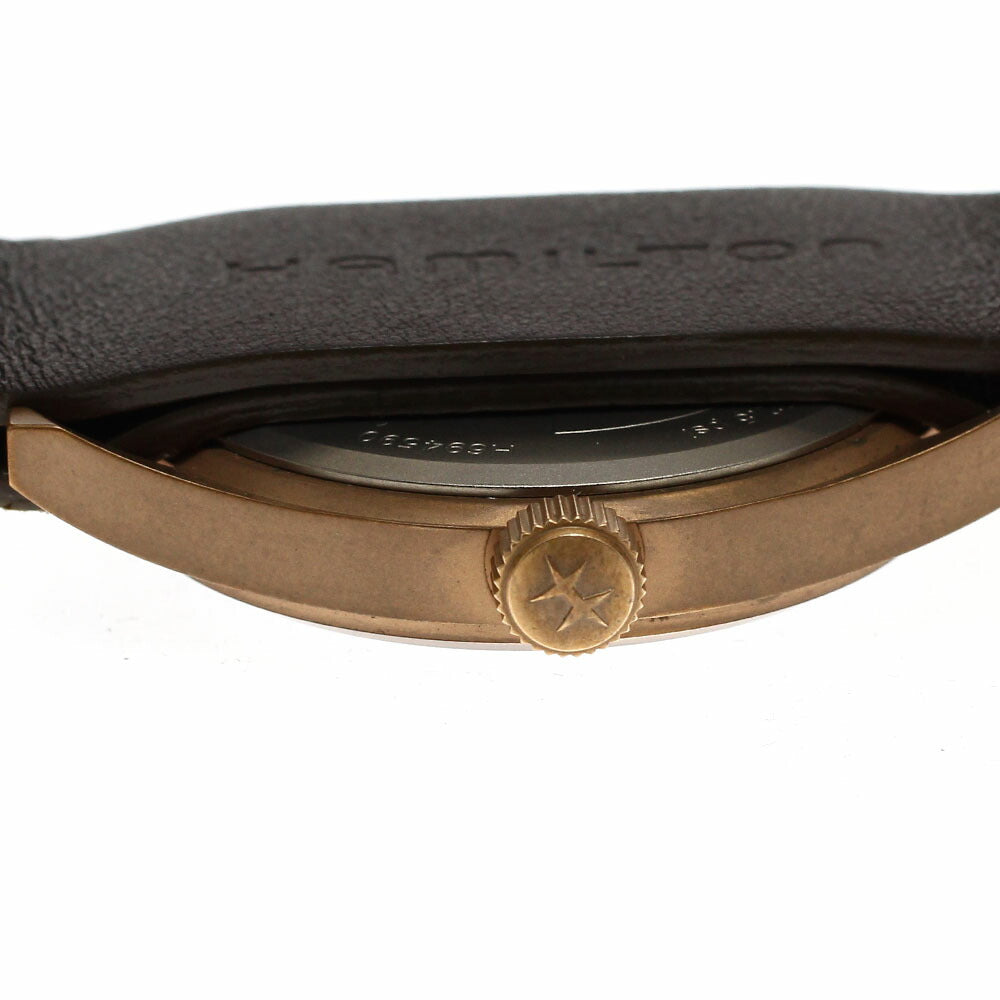 HAMILTON H694590 Khaki Field Mechanical Bronze Hand-wound Men's Watch Excellent Condition with Box and Warranty.